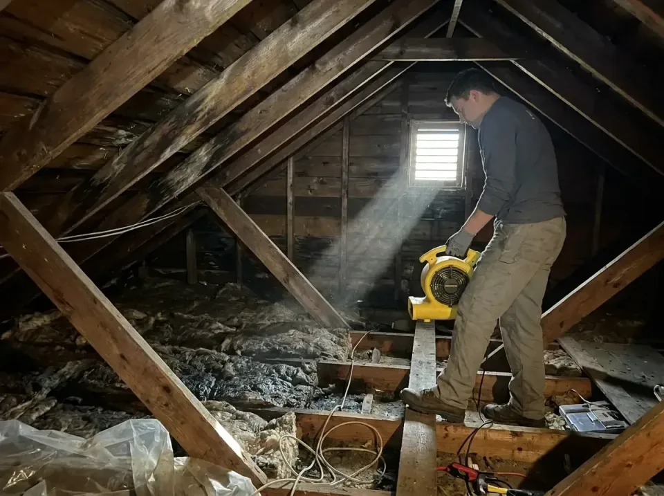 attic-water-damage-drying-proc-007 — frequently asked questions, Emergency Water Extraction & 24/7 Flood Response in Woodsfi…